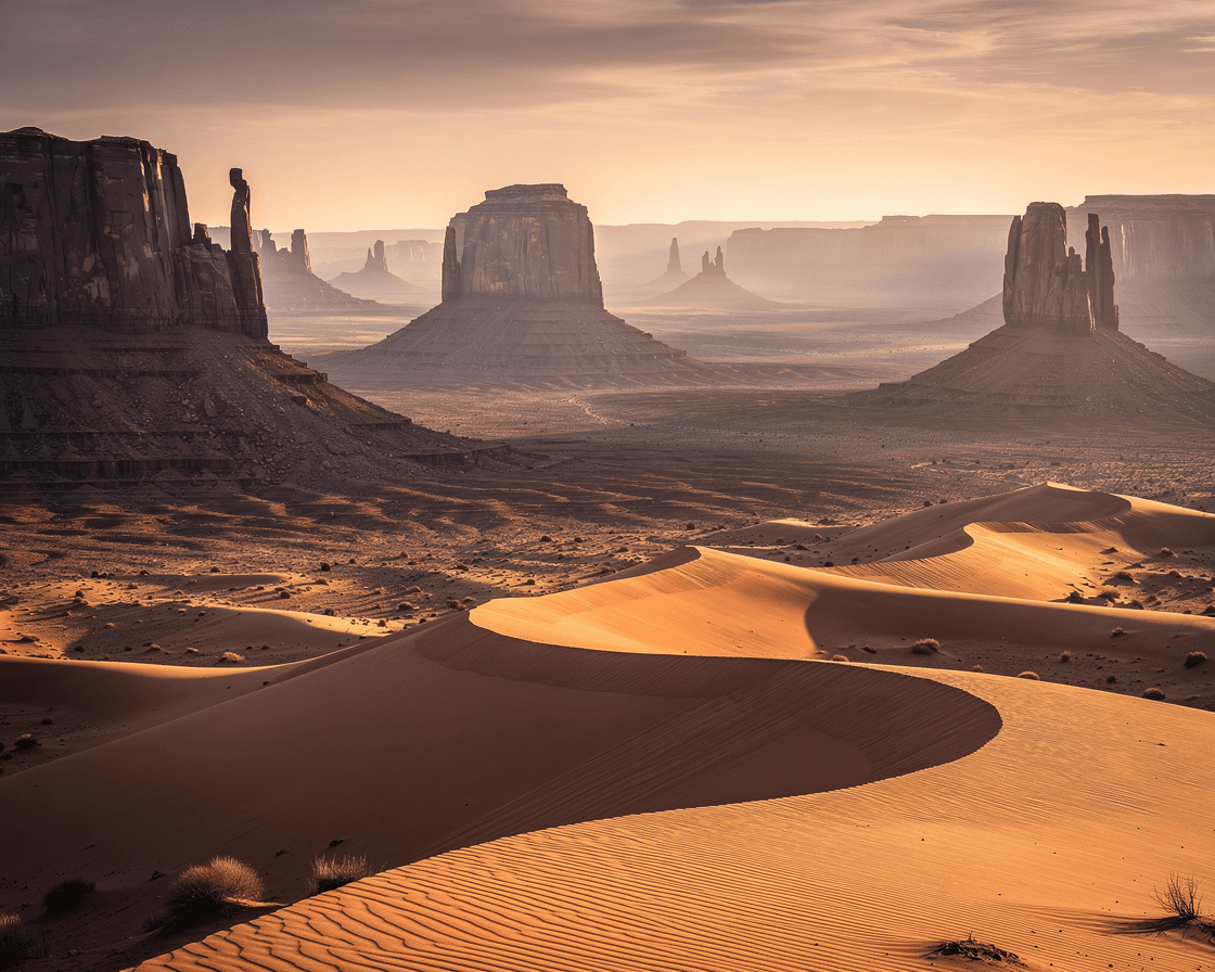 Sculpted Sands at Dusk