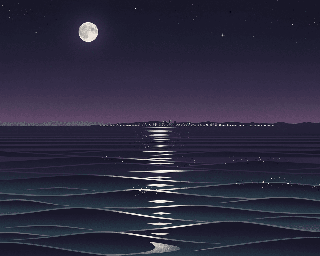 Moonlit Pacific Dream