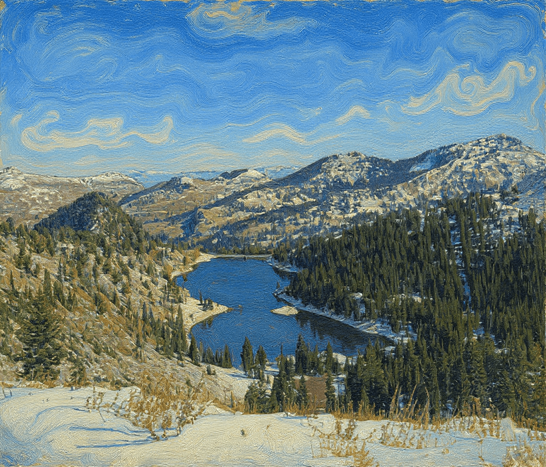 Winter Peaks in Broken Light